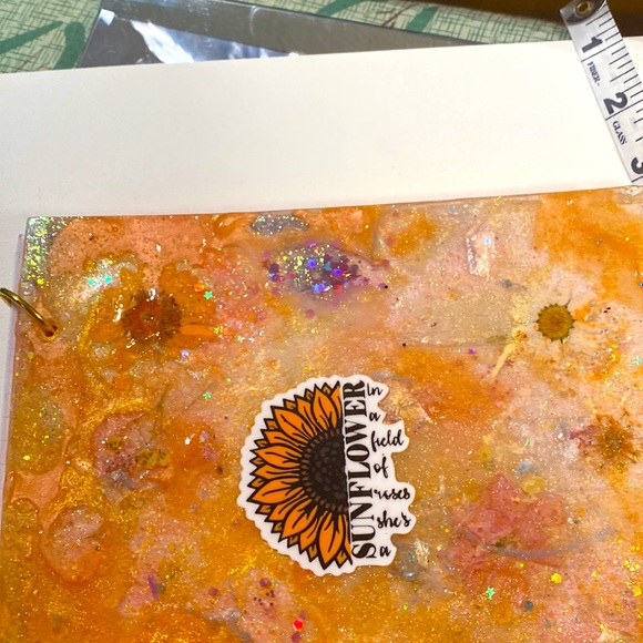 Handmade, by Pippy! Full Size 3 Ring Notebook / Journal REFILLABLE!A4, regular❤️ - Picture 6 of 13